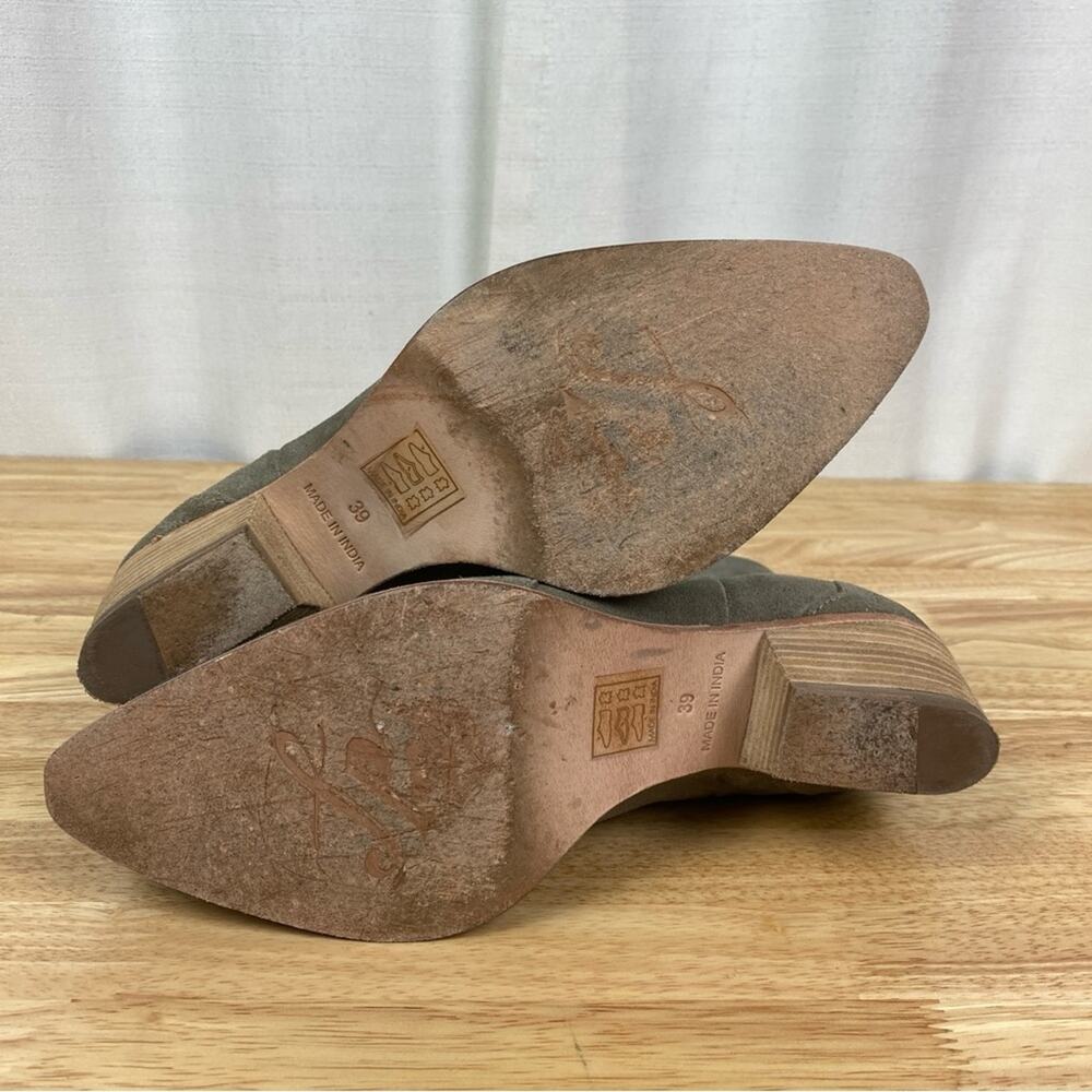 Free People Beige Gray New Frontier Chelsea Western Cowboy Boots Sz.39(US 8.5) - Picture 12 of 14